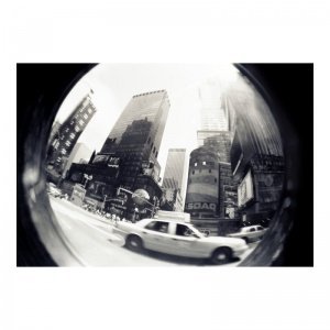 Fotodruck Yellow Cab von David Wilms 