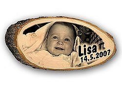 Fotogeschenk Holz Türschild mit Foto in 