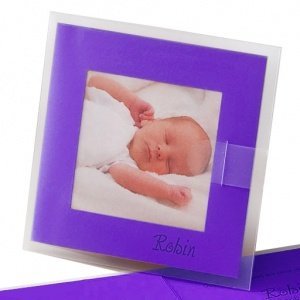 Fotokarte Dolores, lila