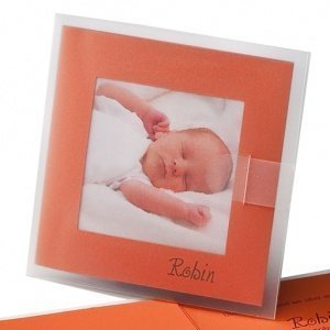 Fotokarte Dolores, orange