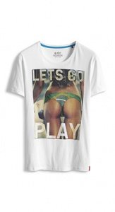 Fotoprint Baumwoll Jersey T-Shirt