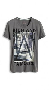 Fotoprint Baumwoll Jersey T-Shirt