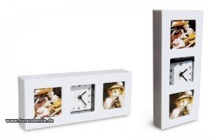 Fotorahmen Combo mit Uhr