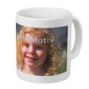 Fototasse Weiß