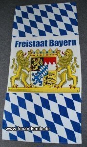 Freistaat Bayern das Strandtuch