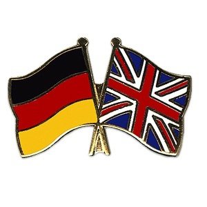 Freundschafts-Pin "Deutschland-Großbrita