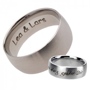 Freundschaftsring mit Ihrer Gravur