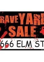 Friedhof zu verkaufen Deko-Schild 43cm