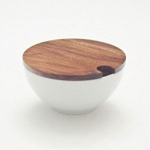 Friesland Chai Weiß Zuckerdose mit Holzd