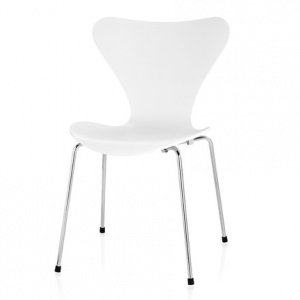 Fritz Hansen Serie 7 Stuhl, Buche weiß g