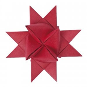 Fröbelsterne Bastelset, bordeaux