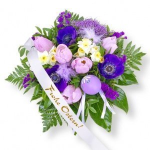 Frohe Ostern und Schleife: Frohe Ostern!