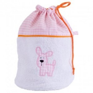 Frotteebeutel Lucky Dog rosa