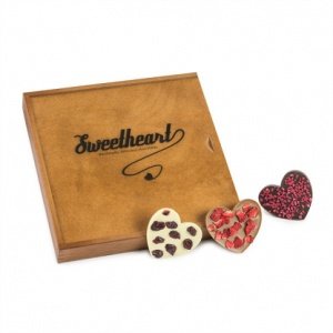 Fruchtige Schokoladenherzen