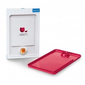 Frühstücksbrett Ei-Brett solid himbeer