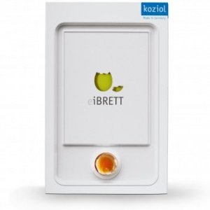 Frühstücksbrett Ei-Brett solid senf