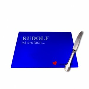 Frühstücksbrett *Er ist wundervoll*mit N