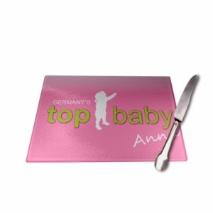 Frühstücksbrett *TOP BABY*-Girl mit Name