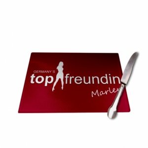 Frühstücksbrett *TOP FREUNDIN* mit Namen