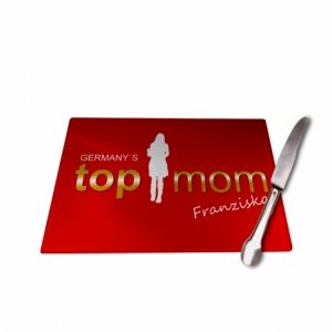 Frühstücksbrett *TOP MOM* mit Namen gest