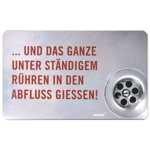 Frühstücksbrettchen Abfluss