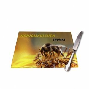 Frühstücksbrettchen *Biene* mit Namen un