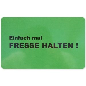 Frühstücksbrettchen Einfach mal fresse h
