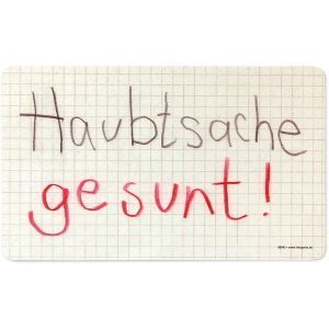 Frühstücksbrettchen `Haubtsache gesunt`