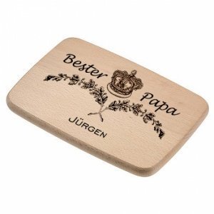 Frühstücksbrettchen Holz *Papa* mit Name