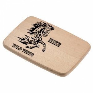 Frühstücksbrettchen Holz *Pferd* mit Gra