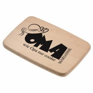 Frühstücksbrettchen Holz *coole Oma* mit