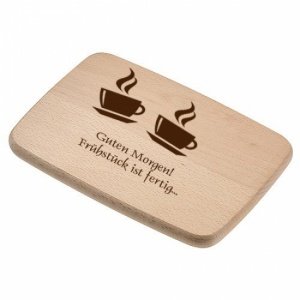 Frühstücksbrettchen Holz mit Gravur selb