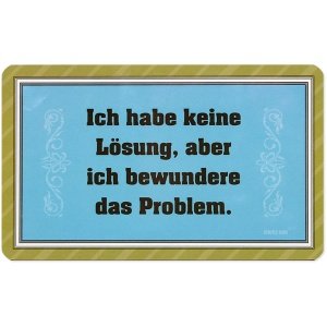 Frühstücksbrettchen `Keine Lösung`