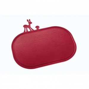 Frühstücksbrettchen Kitzy solid himbeer