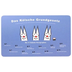 Frühstücksbrettchen `Kölsches Grundgeset
