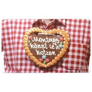 Frühstücksbrettchen `Montags könnt ich k