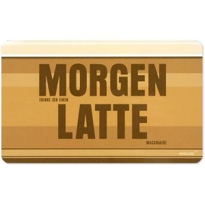 Frühstücksbrettchen `Morgenlatte`