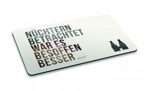 Frühstücksbrettchen Nüchtern betrachtet