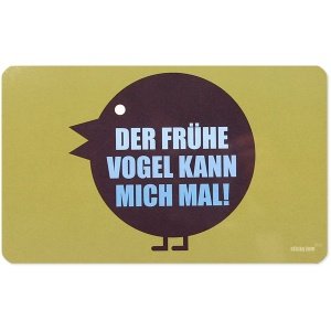 Frühstücksbrettchen `der frühe Vogel`
