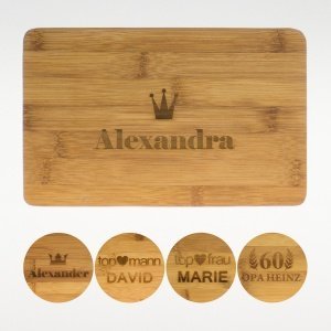 Frühstücksbrettchen mit Gravur