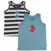 Frugi - 2er Set Bio-Unterhemden Jungs, k