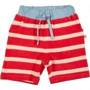 Frugi - Baby-Frottee-Shorts rot-weiß, kb