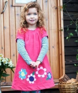 Frugi Cord Kleid Bio Baumwolle -Flower- 