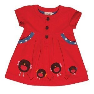Frugi Cord Kleid Bio Baumwolle -Red Robi