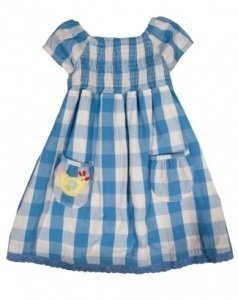 Frugi Jersey Kleid Bio Baumwolle -Karo- 
