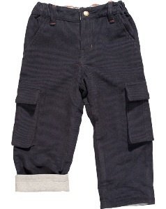 Frugi Jungen Cord Hosen gefüttert blau B
