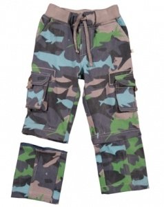 Frugi Jungen Zip off Hose Hai Bio Baumwo