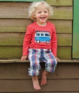 Frugi Jungs Krempelhose Karo Bio Baumwol