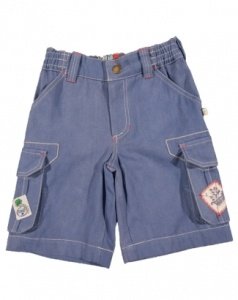 Frugi Jungs Kurze Combat Hosen blau Bio 