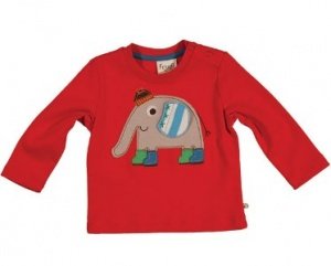 Frugi Jungs Langarm Shirt Elefant Bio Ba